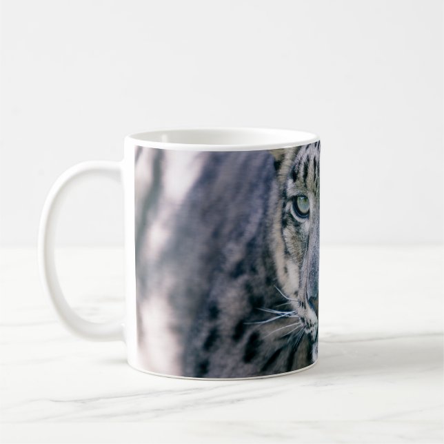 Caneca De Café Tampa-do-leopardo-da-neve (Esquerda)