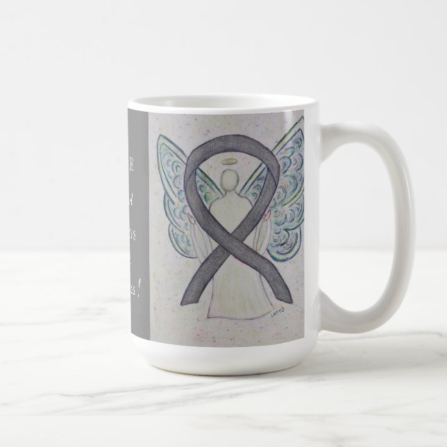 Caneca De Café Tampão anjo da alma da doença de Parkinson (Direita)