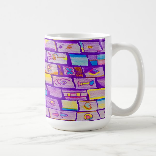 Caneca De Café Tampão de picadas roxas (Direita)