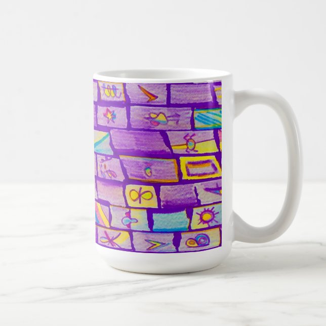Caneca De Café Tampão de picadas roxas (Direita)