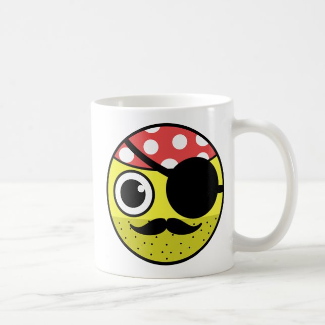 Caneca De Café Tampão Pirata (Direita)