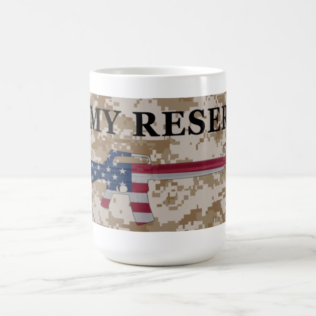 Caneca de café Tan da reserva de exército M16 (Centro)