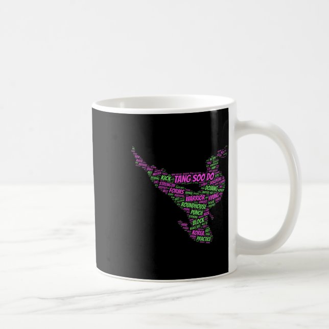 Caneca De Café Tang Soo Do Girls Karate Martial Arts Treinando Tr (Direita)