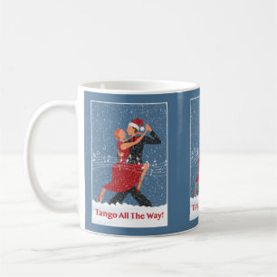 Caneca De Café Tango Por Todo O Caminho De Natal Dançarinos Tang