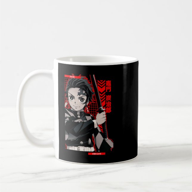 Caneca De Café Tanjiro = DEMON SLAYER = Anime Star Edition - Verm (Esquerda)