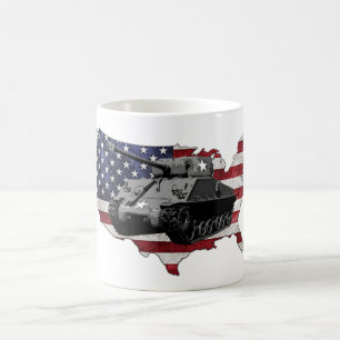 Caneca De Café Tanque de M4 Sherman