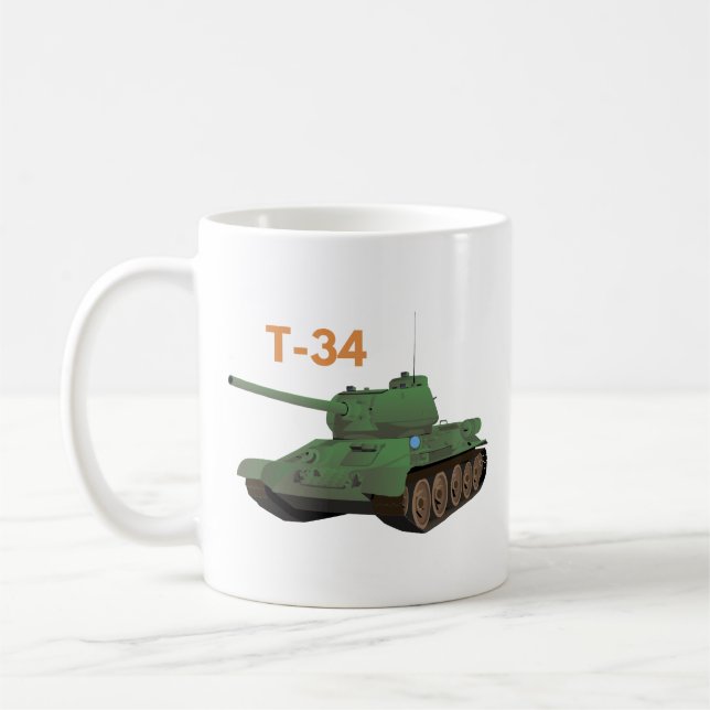 Caneca De Café Tanque T-34 soviético (Esquerda)