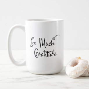 Caneca De Café Tanta Gratidão Manuscrito Moderno Típica Simples