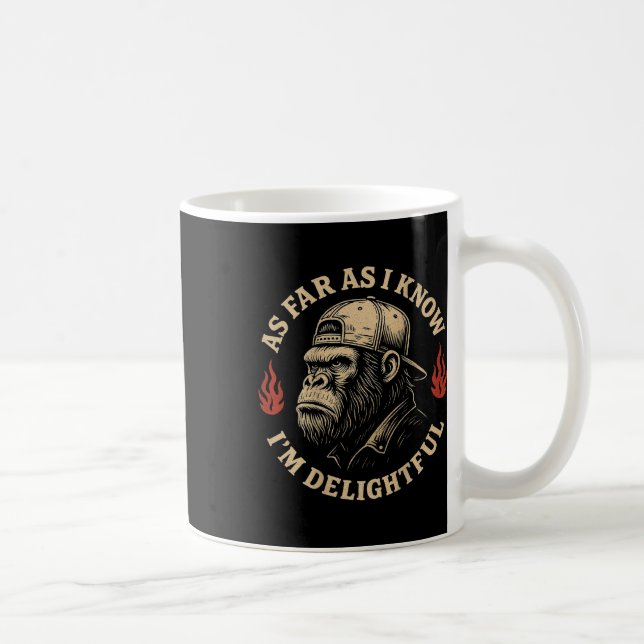 Caneca De Café Tanto quanto sei, sou um Engraçado Mon (Direita)