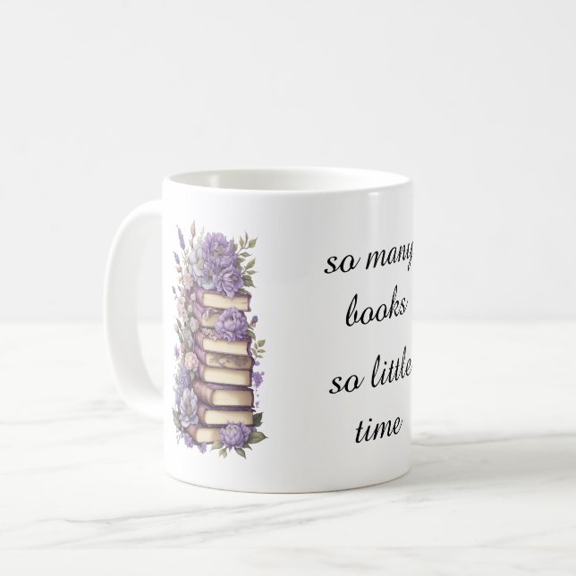 Caneca De Café Tantos livros (Frente Esquerda)