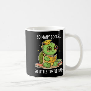 Caneca De Café Tantos Livros Pouco Tempo Tartaruga Erudito