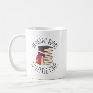 Caneca De Café Tantos Livros, Tão Pouco Tempo