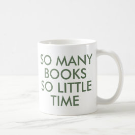 Caneca De Café Tantos livros Tão pouco tempo | Livro Lover Mug