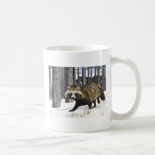 Caneca De Café Tanuki - Cão Raccoon