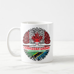 Caneca De Café Tanzânia Tanzânia Canadaniana Canada Tree Roots Fl