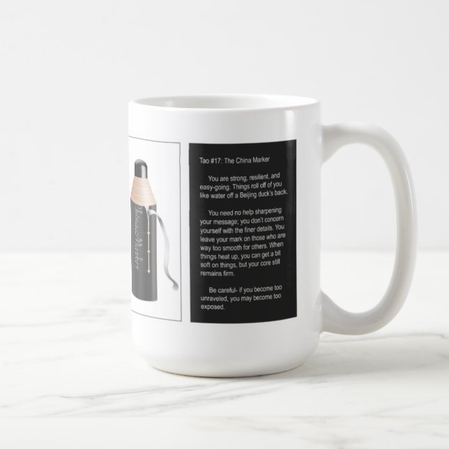 Caneca De Café Tao #17 - O marcador de China (Direita)