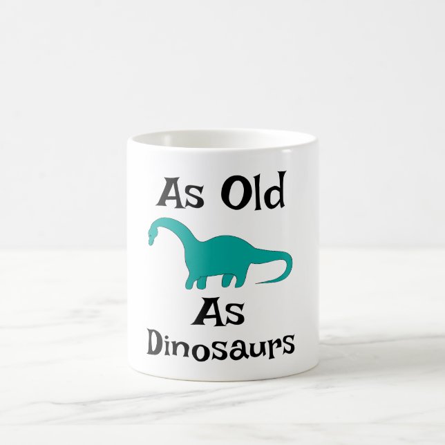 Caneca de Café Tão Antiga Quanto os Dinossauros (Centro)