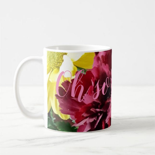 Caneca De Café Tão bonito! Cachorro das Flores (Esquerda)