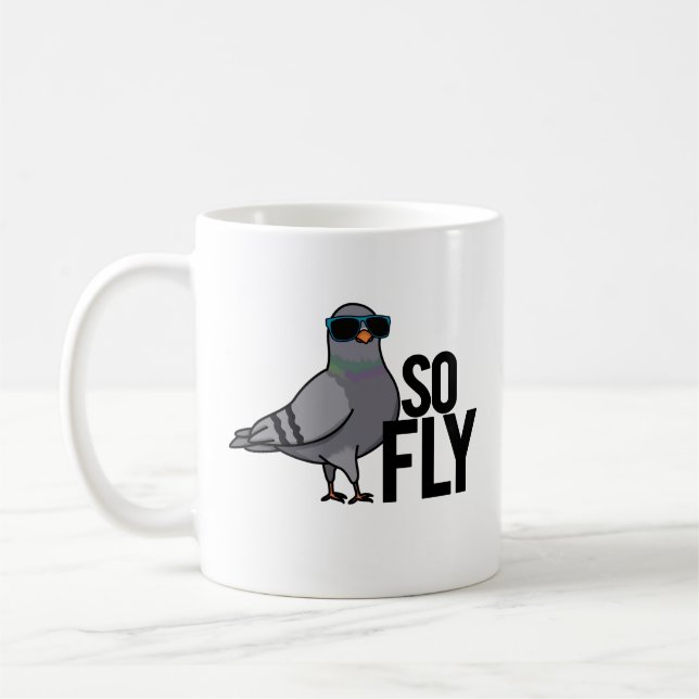 Caneca De Café Tão Engraçado Que Pigeon Legal (Esquerda)