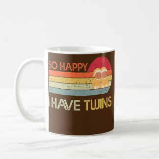 Caneca De Café Tão Feliz Que Eu Tenho Gêmeos Engraçados Mãe Pai D