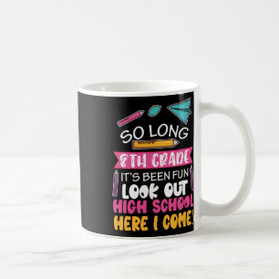 Caneca De Café Tão Longo 8 anos do Segundo grau de Alô no Médio E