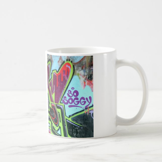 Caneca De Café tão soggy grafite mug (Direita)
