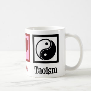 Caneca De Café Taoist Peace Love Taoism Yin Yang