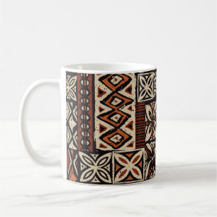 Caneca De Café Tapa Havaiana: Patchwork Tribal