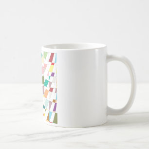 Caneca De Café Tapeçaria com abstrato de cores
