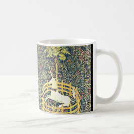 Caneca De Café Tapeçaria medieval do Unicórnio - Mug