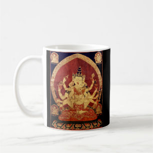 Caneca De Café Tapeçaria tibetana antiga
