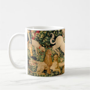 Caneca De Café Tapeçarias de Unicórnio Medieval Impressas: Met Cl