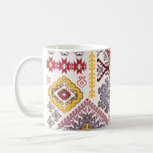 Caneca De Café tapete índio, paisley mandala, ioga