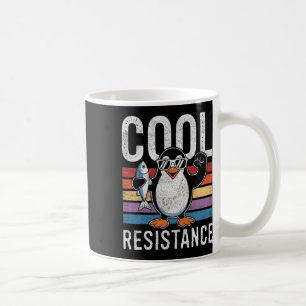 Caneca De Café Tarifas de Pinguins de Resistência Legal e Sutil P