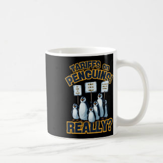 Caneca De Café Tarifas Sobre Protesto De Pinguins – Pinguim Engra