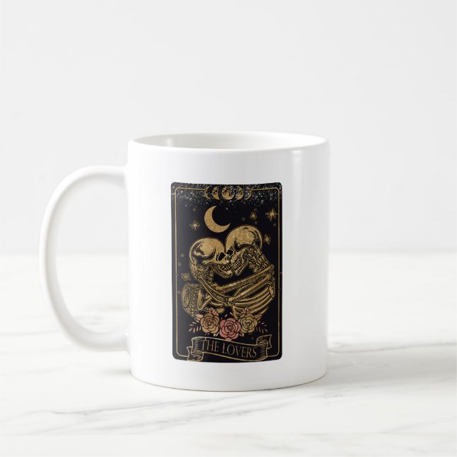 Caneca De Café Tarot Card The Lovers - Mug De Café (Esquerda)
