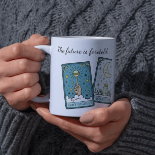 Caneca De Café Tarot Fortune Gravidez Gênero Caneta Neutra