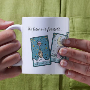 Caneca De Café Tarot Pregnancy Baby Girl Revela para a Família