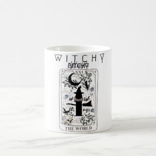 Caneca De Café Tarotcard bruxa-bruxa-bruxa-bruxa-negra