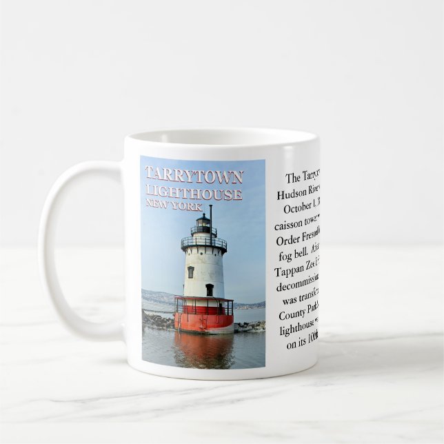 Caneca De Café Tarrytown Lighthouse, New York Mug (Esquerda)