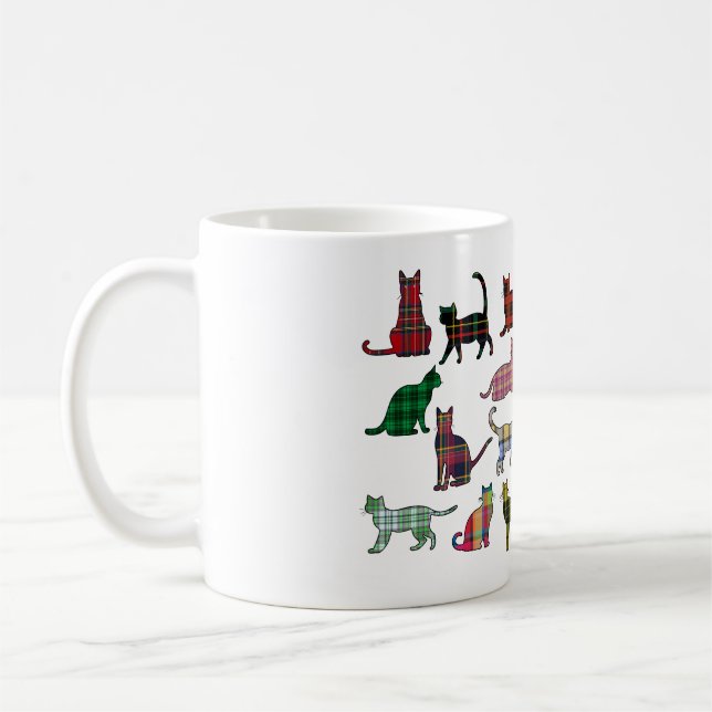 Caneca De Café Tartan cats (Esquerda)