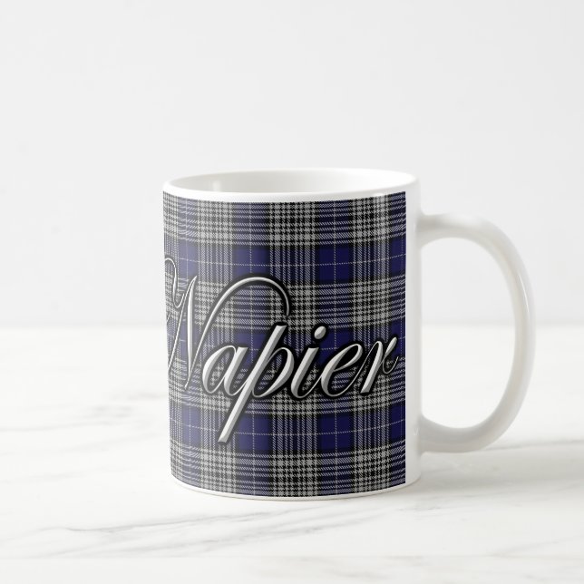 Caneca De Café Tartan Clássico do Clã Napier (Direita)