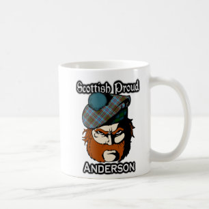 Caneca De Café Tartan do Clã Anderson Escocês