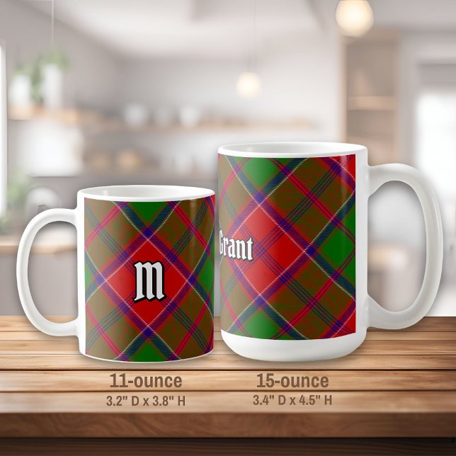 Caneca De Café Tartan do Clã Grant (Criador carregado)