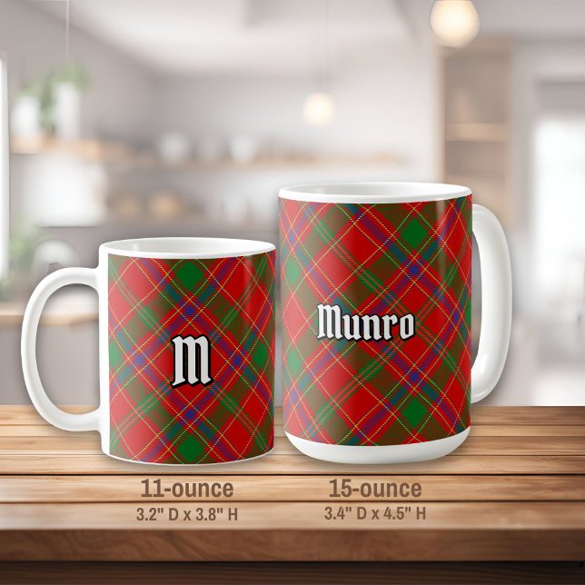 Caneca De Café Tartan do Clã Munro (Criador carregado)