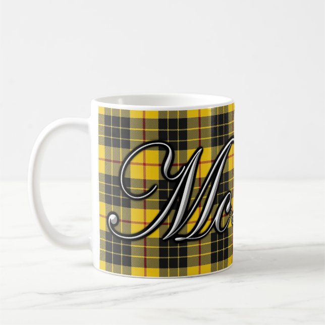 Caneca De Café Tartan do clássico de McLeod MacLeod do clã (Esquerda)