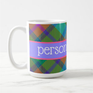 Caneca De Café Tartan personalizado