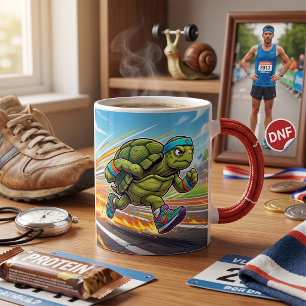 Caneca De Café Tartaruga Atleta Veloz Corredora
