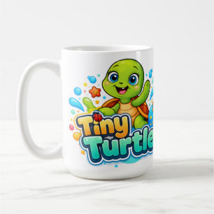 Caneca De Café Tartaruga Bebê Fofa