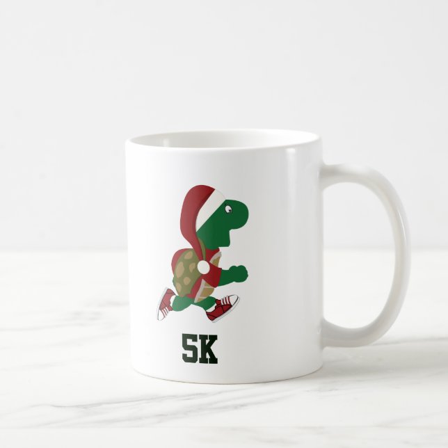 Caneca De Café Tartaruga Corrente de Natal 5K (Direita)